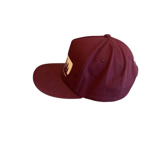 Deschutes Brewery Maroon Snapback Hat 100% Cotton "It Comes With The Territory" - Picture 2 of 6